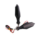 2 Flasher Warning-Lamp Motorcycle-Signal-Lights led-Turn-Signal Black