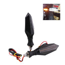 2 Flasher Warning-Lamp Motorcycle-Signal-Lights led-Turn-Signal Black