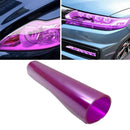 Purple Car Headlight Fog Light Tint Film Vinyl Wrap Sheet Waterproof 30x180cm