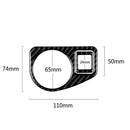 2Pcs Carbon Fiber Interior Headlight Switch Cover Trim for VW Golf 7 2013-2017