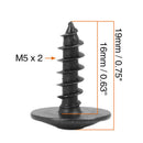 19 * 14mm New Screws M5*2 30PCS Truss Head Screws Black Sheet Mental