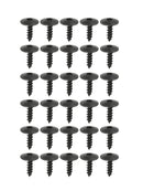 30Pcs/set Truss Head Self Tapping Black Oxide 19*14mm Screws M5*2 Newest Useful