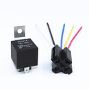 1x New Quality Car Automotive Continuous Contact Relay With Socket