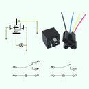 1x New Quality Car Automotive Continuous Contact Relay With Socket