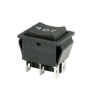 6Pcs 6-Pin ON/OFF/ON Mini Momentary Rocker Switch For 16A/250VAC 20A/250VAC