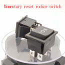 6Pcs 6-Pin ON/OFF/ON Mini Momentary Rocker Switch For 16A/250VAC 20A/250VAC