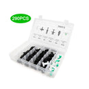 290x Car Push Pin Rivets Nylon Car Retainer Clip Plastic Fastener for BMW New