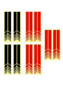 5 Pairs Stickers Rearview-Mirror Car-Decor Vinyl Stripes Car-Styling-Accessories