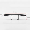3 Pcs Universal Mini Spoiler Plastic Car Rear Wing Tail Decoration 17cm Black