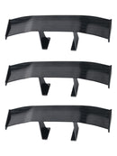3 Pcs Universal Mini Spoiler Plastic Car Rear Wing Tail Decoration 17cm Black