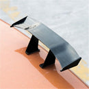 3 Pcs Universal Mini Spoiler Plastic Car Rear Wing Tail Decoration 17cm Black