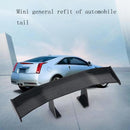 3 Pcs Universal Mini Spoiler Plastic Car Rear Wing Tail Decoration 17cm Black