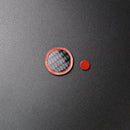 2x New Car Volume Button Trim Carbon Fiber Knob Cover Trims For Mazda