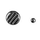 2x New Car Volume Button Trim Carbon Fiber Knob Cover Trims For Mazda