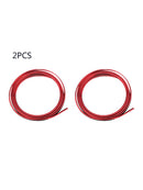 2Pcs Interior-Stickers Decoration Dashboard Steering-Strips Car-Seal Styling