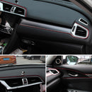2Pcs Interior-Stickers Decoration Dashboard Steering-Strips Car-Seal Styling
