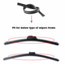 10Pcs Universal Rubber Wiper Blade Frameless for Car Bus Windshield 21 Inch 6mm