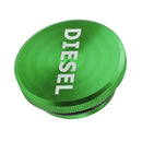 1x Green Billet Fuel Cap and DEF Cap for 2013-2017 Dodge Ram Cummins Hot