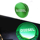 1x Green Billet Fuel Cap and DEF Cap for 2013-2017 Dodge Ram Cummins Hot