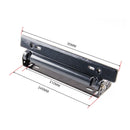 Universal Car Adjustable Number License Plate Frame Holder Bracket Black Cover