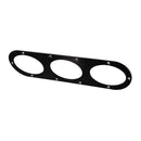 Universal Black Aluminum Rear Bumper Air Diversion Diffuser Panel 3 Holes