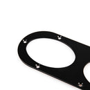Universal Black Aluminum Rear Bumper Air Diversion Diffuser Panel 3 Holes