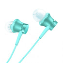 Original Xiaomi Mi In-Ear Headphones Basic Earphone with Wire Control + Mic, Support Answering and Rejecting Call(Blue)