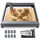 XTOOL P1030244 D1-5W High Accuracy DIY Laser Engraving & Cutting Machine + Rotary Attachment + Raiser Kit