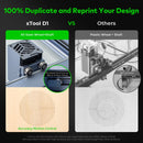 XTOOL P1030244 D1-5W High Accuracy DIY Laser Engraving & Cutting Machine + Rotary Attachment + Raiser Kit
