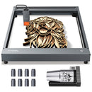 XTOOL P1030245 D1-10W High Accuracy DIY Laser Engraving & Cutting Machine + Rotary Attachment + Raiser Kit