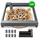 XTOOL P1030245 D1-10W High Accuracy DIY Laser Engraving & Cutting Machine + Rotary Attachment + Raiser Kit