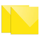 XTOOL KA020137000 2 PCS 3mm Glossy Translucent Acrylic Panel Engraving Machine Consumables, Size: 30x30cm(Yellow)