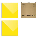 XTOOL KA020137000 2 PCS 3mm Glossy Translucent Acrylic Panel Engraving Machine Consumables, Size: 30x30cm(Yellow)