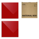 XTOOL KA020138000 2 PCS 3mm Glossy Translucent Acrylic Panel Engraving Machine Consumables, Size: 30x30cm(Red)