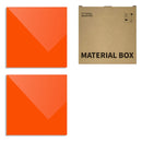 XTOOL KA020139000 2 PCS 3mm Glossy Translucent Acrylic Panel Engraving Machine Consumables, Size: 30x30cm(Orange)