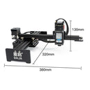 DAJA D2 3W 3000mW 17x20cm Engraving Area 360 Degrees Rotation Laser Engraver Carving Machine, EU Plug