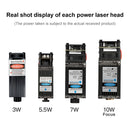 DAJA D2 3W 3000mW 17x20cm Engraving Area 360 Degrees Rotation Laser Engraver Carving Machine, EU Plug