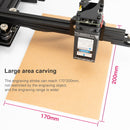 DAJA D2 3W 3000mW 17x20cm Engraving Area 360 Degrees Rotation Laser Engraver Carving Machine, EU Plug