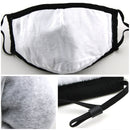 5 PCS for Men Women Washable Replaceable Filter Breath-Valve PM2.5 Dustproof Face Mask(Navy Blue)