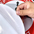 10 PCS Self-adhesive Waterproof PVC Epidemic Prevention Social Distance Floor Stickers, Lengthï¼š24cm
