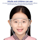 2 PCS Kids Anti-Saliva Splash Anti-Spitting Anti-Fog Face Shield Sunscreen Sunglasses(Transparent)