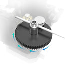 Creality Silver All Metal Titan Direct Drive Extruder Kits 1.75mm Filament for Ender-3 / CR-10 V2 3D Printer