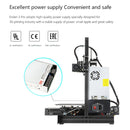 CREALITY Ender-3 Pro Simple Leveling Magnetic Removable Platform Sticker DIY 3D Printer, Print Size : 22 x 22 x 25cm, EU Plug