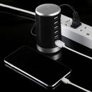 XLD4 30W 6-USB Ports Charger Station Power Adapter AC100-240V, US Plug(Black)