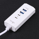 KY-888 20W 2 x USB-C / Type-C PD + 2 x USB Fast Charger Ultra High Speed Socket, EU Plug (White)