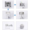 Outdoor IP55 Waterproof Double-connection Socket, EU Plug