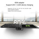 Original Lenovo 65W USB-C / Type-C Power Adapter Portable Charger with 2m Type-C Charging Cable, US Plug (Black)