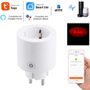 JH-G01E 16A 2.4GHz WiFi Control Smart Home Power Socket Works with Alexa & Google Home, Support LED Indicator, AC 100-240V, EU Plug(White)