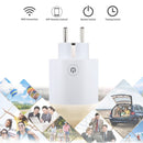 JH-G01E 16A 2.4GHz WiFi Control Smart Home Power Socket Works with Alexa & Google Home, Support LED Indicator, AC 100-240V, EU Plug(White)