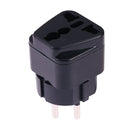 Portable Universal Socket to Israel Plug Power Adapter Travel Charger (Black)